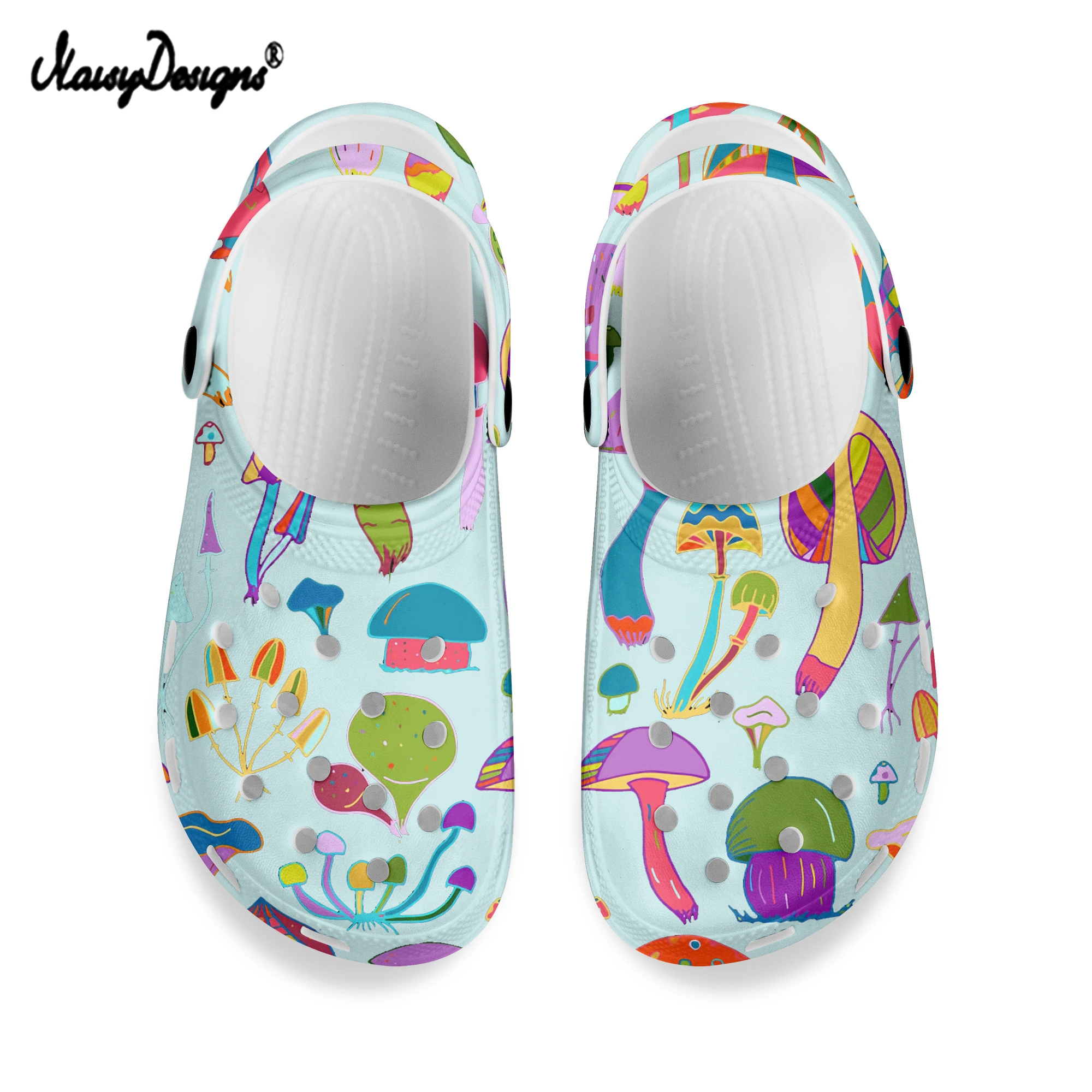 

Сандалии с принтом в виде грибов для мужчин и женщин, Нескользящие, на резиновой подошве