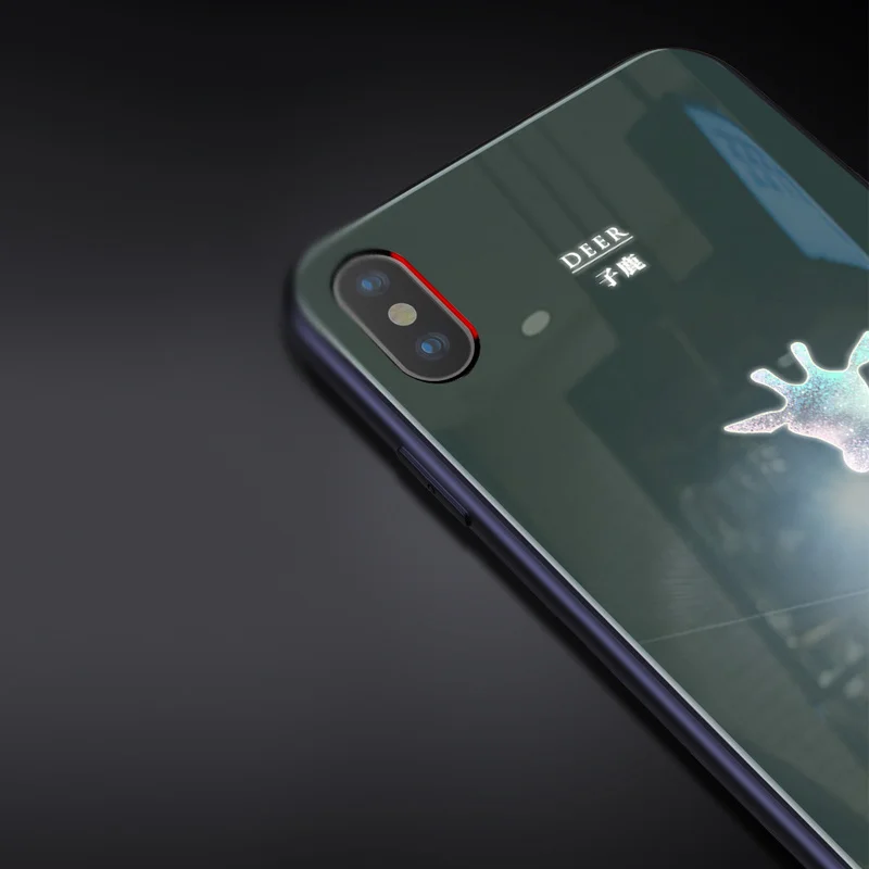Yagoo умный светодиодный светящийся чехол для телефона для Apple iPhone X XS XR MAX 6 6S 7 8 Plus чехол s задняя крышка милые животные Funda роскошный силиконовый