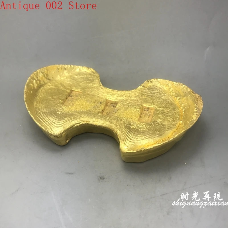 

Carved brass gold ingot gold bar in the 11th year of Qianlong malaysian bullion