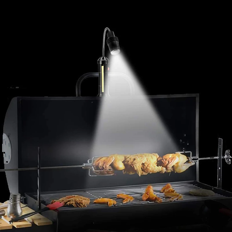 TEENRA 1Pcs Portable Barbecue Light Magnetic 360 Degree Adjustable LED Multipurpose Waterproof BBQ Tools | Дом и сад