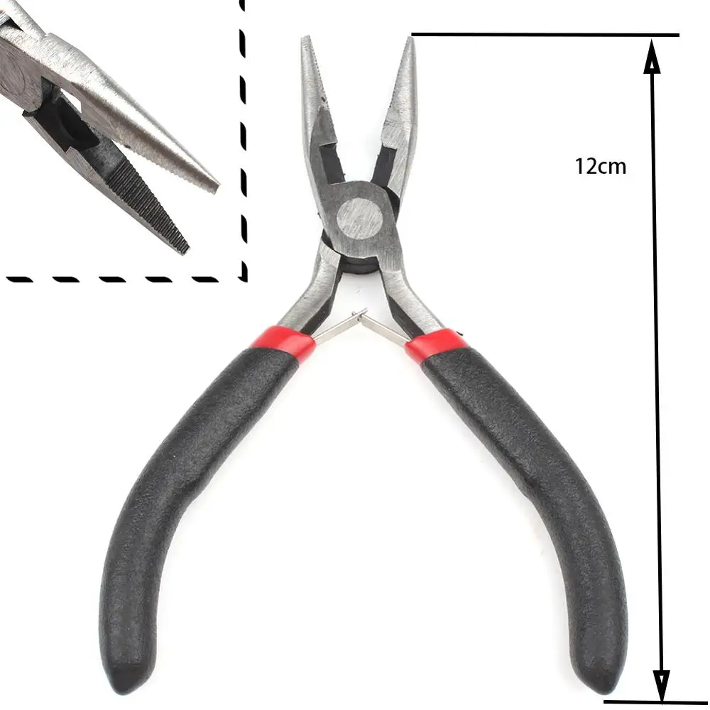 Pliers With Denticle 1 шт. круглое сверло с плоским торцом оборудование плоскогубцы прочные ювелирные изделия плоскогубцы инструменты DIY ювелирные аксессуары Бисероплетение ювелирные изделия инструменты ручной работы - Цвет: Pliers With Denticle