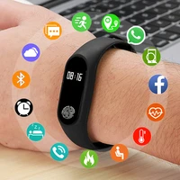 m2 smart band bracelet fitness wristband watch heart rate monitor waterproof bluetooth oled tracker for ios android