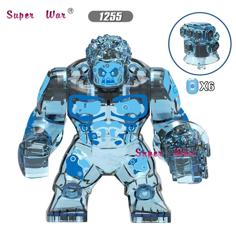 XH1255 Одиночные Marvel Мстители Человек-паук Hellfire Elementals Zephyr Hydron Sandman Большие размеры Халк танос Железный человек строительные блоки детские игрушки - Цвет: XH1255