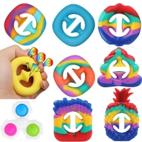 grab and snap hand fidget toys finger muscles simple dimple stress spinner squeeze bands snapper sensory stress anxiety relief