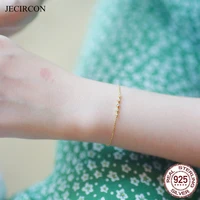 jecircon 925 sterling silver 14k gold plating bracelets for women simple crystal zircon exquisite bracelet fashion jewelry gift