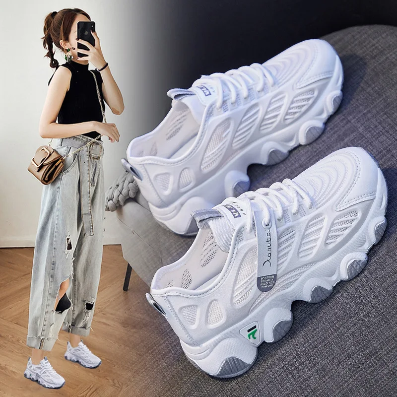 

The new summer 2021 han edition of caterpillar torre shoes female ins moisture breathable mesh surface students sports shoes