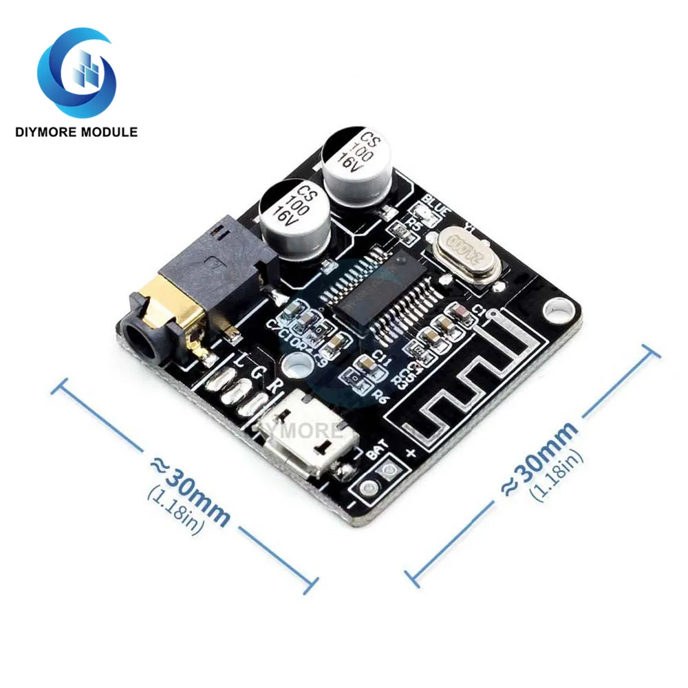 Bluetooth 5.0 Audio Receiver Board MP3 Lossless Decoder Wireless Stereo Music Player for Car Speaker Home Amplifier DIY | Электронные