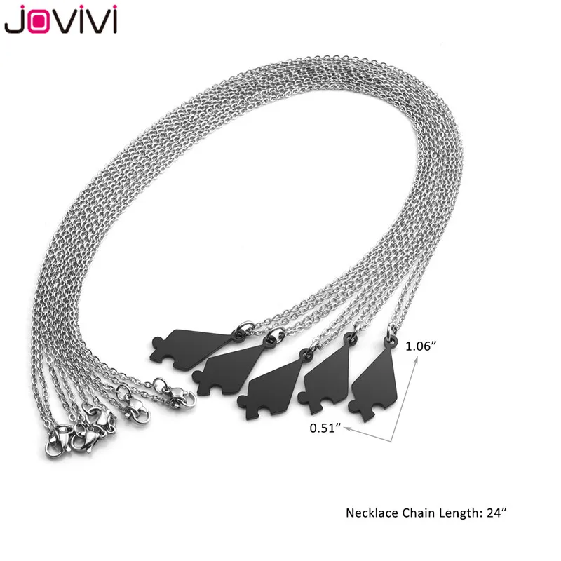 Jovivi из нержавеющей стали 5/6 шт Лучшие Друзья Ожерелье s Дружба Очарование части головоломки Кулон ожерелье ювелирные изделия подарок на день рождения