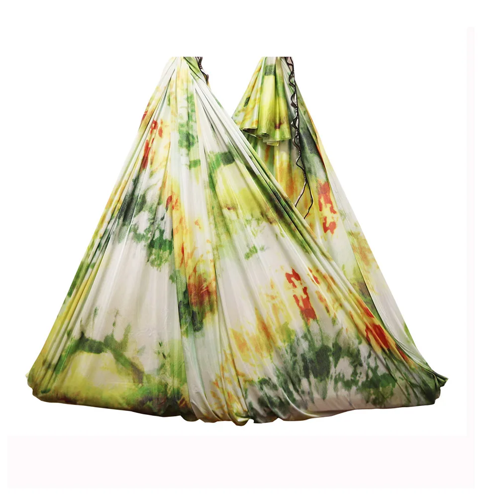 

2021 Воздушный Гамак для йоги, шелковое оборудование, летающая Йога, качели из ткани, Антигравитационное устройство, фитнес, йога, домашний тренажерный зал (только ткань)