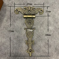 2pcslot antique zinc alloy t hinge strap hinges shed door hinges with screws decorative classic hinges for jewelry wooden box