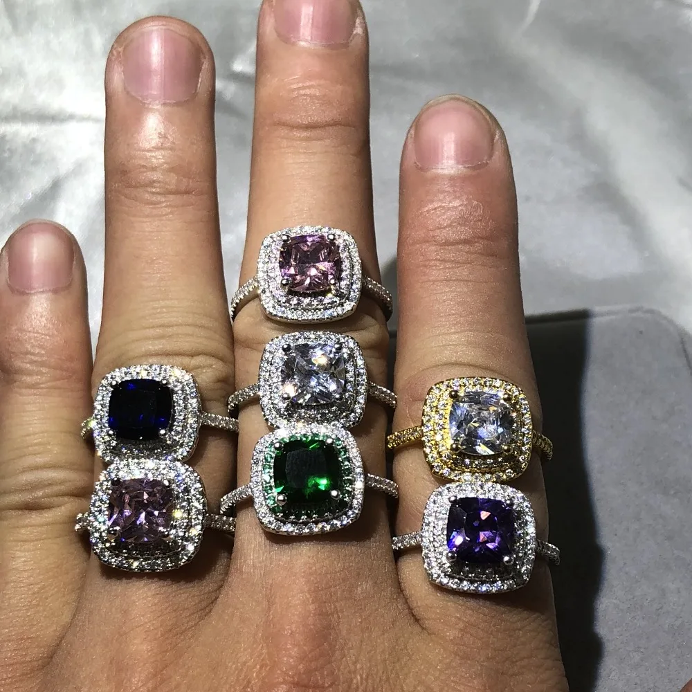 Женское кольцо из серебра 925 пробы с натуральным камнем 4 карата|Кольца| |