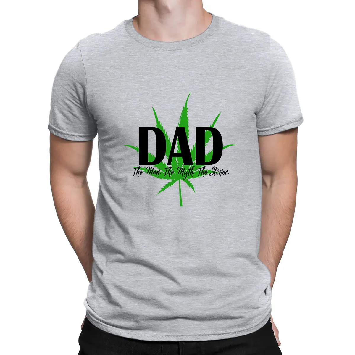 

Dad The Man,The Myth,The Stoner Print T Shirt 2021Father's Day Men T Shirt Loose O-neck Short Sleeve Funny cotton Harajuku Tops