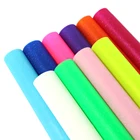 Прозрачные желейные листы из искусственной кожи, однотонные конфетные цвета, ПВХ, синтетическая кожа, ткань 20x33 см для сделай сам, банты для волос, серьги, ремесла