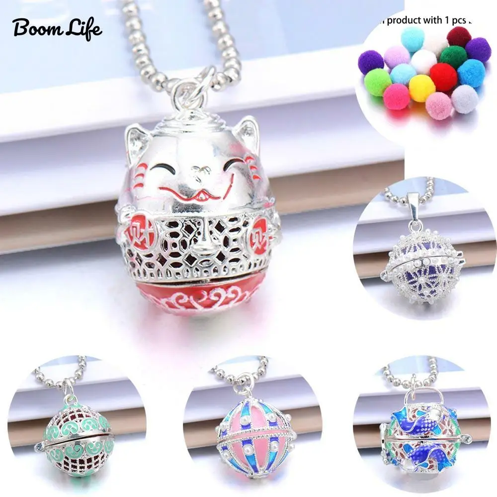 Ожерелье для ароматерапии ювелирные изделия Lucky Cat открытым аромат медальона