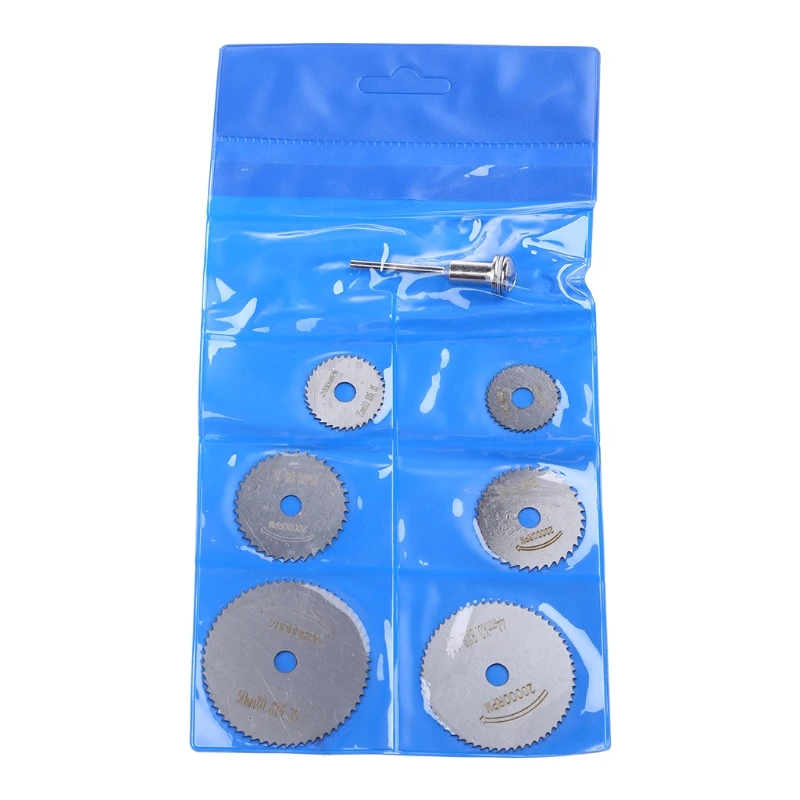 

7pcs/set Mini High Speed Steel Saw Web Circular Rotary Cutting Blade Wheel Discs Mandrel Electric Grinding Accessories