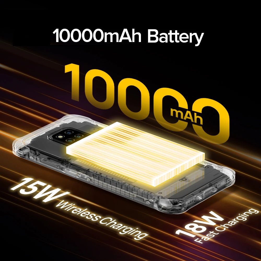 Ulefone Power Armor 14 Защищенный смартфон 10000 mAh 4ГБ RAM 64ГБ ROM Android 11 Водонепроницаемый 6.52“