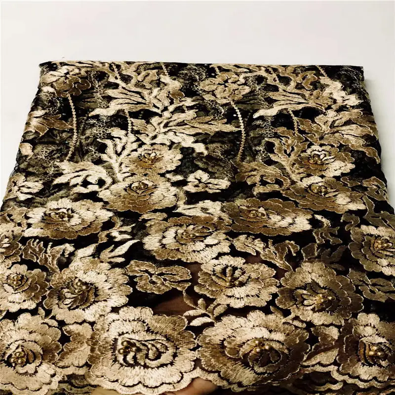 Африканская швейцарская вуаль кружевная ткань с камнями бисером нигерийская