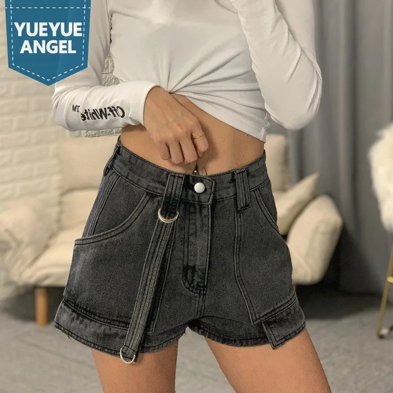 Женские повседневные Черные джинсы High Street винтажные Лоскутные свободные