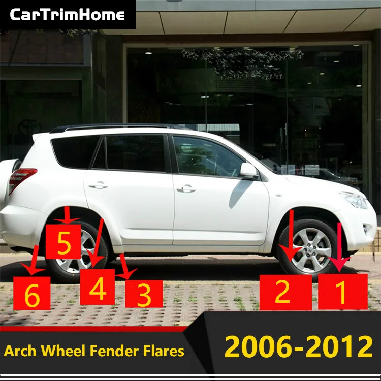

Запасные арок для передних и задних арок колесных дисков для Toyota RAV4 2006 2007 2008 2009 2010 2011 2012