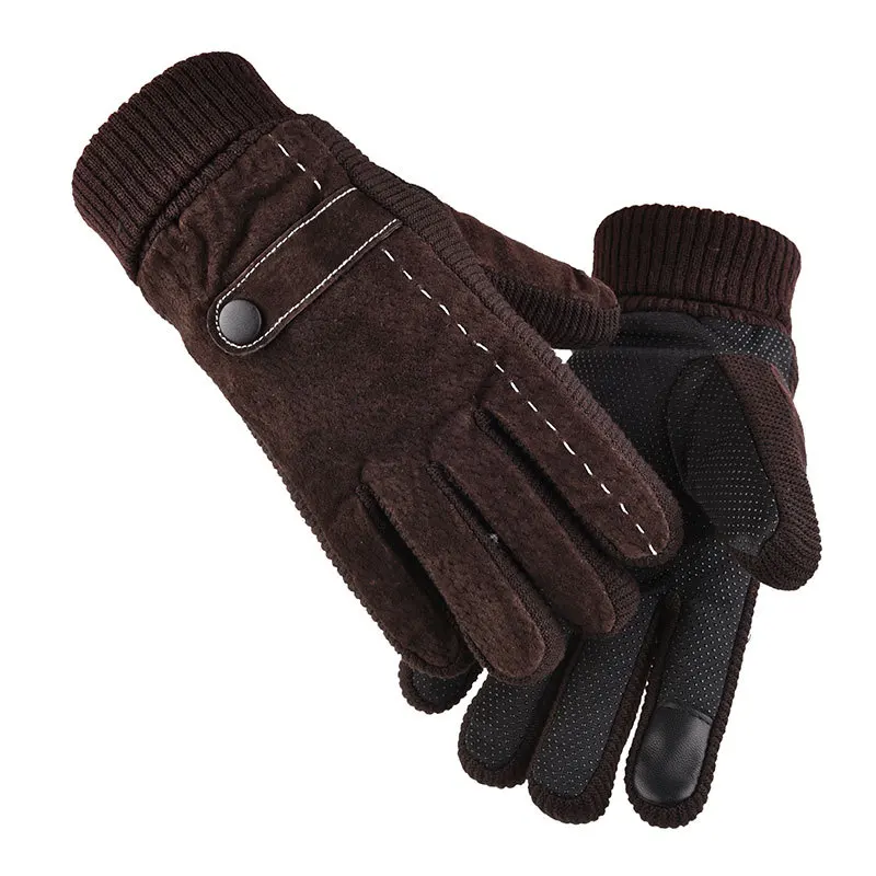 

Ski Gloves Warm Touch Screen Winter Outdoors Riding Fleece Lined Padded Warm Keeping Motorbike Gloves Women