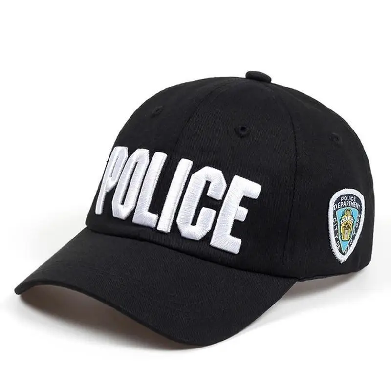 Police Letter Men Cotton Hat Ms. Summer Leisure Baseball Cap Snapback Hat Outdoor Hats Golf cap black police hat cosplay police accessories military hat uniform cap police uniform hat halloween party supplies