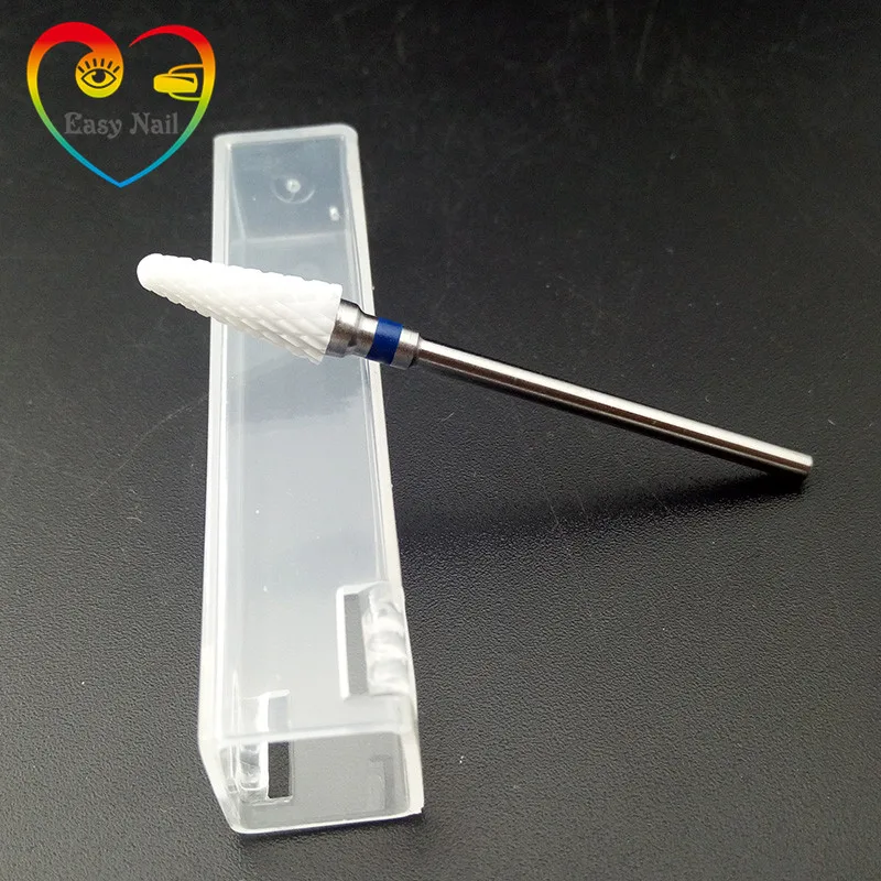 EasyNail ~ New! 1 шт. Pro. 3/32 ''Средний керамический сверло для ногтей цилиндрическая
