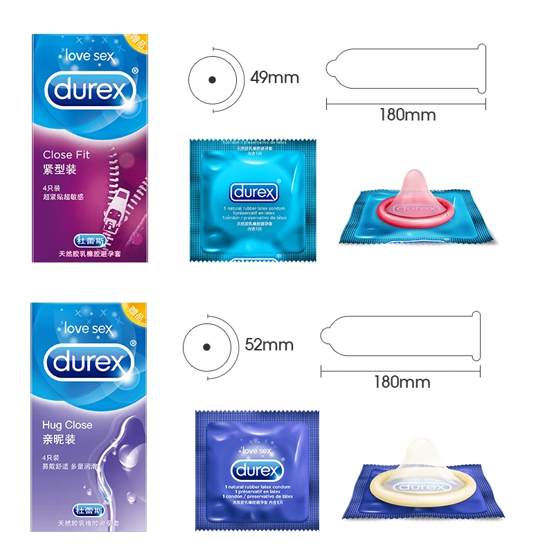 Durex оригинальные 40 шт. противопожарные контрастные презервативы большие точки