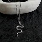 Ожерелье женское с подвеской в виде змеи, минималистичный стиль
