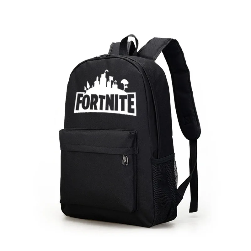 

Fortnite Luminous Backpack Cartoon Anime Schoolbag Student Bags Children Toys Gift Simple Solid Color Series Color Optional