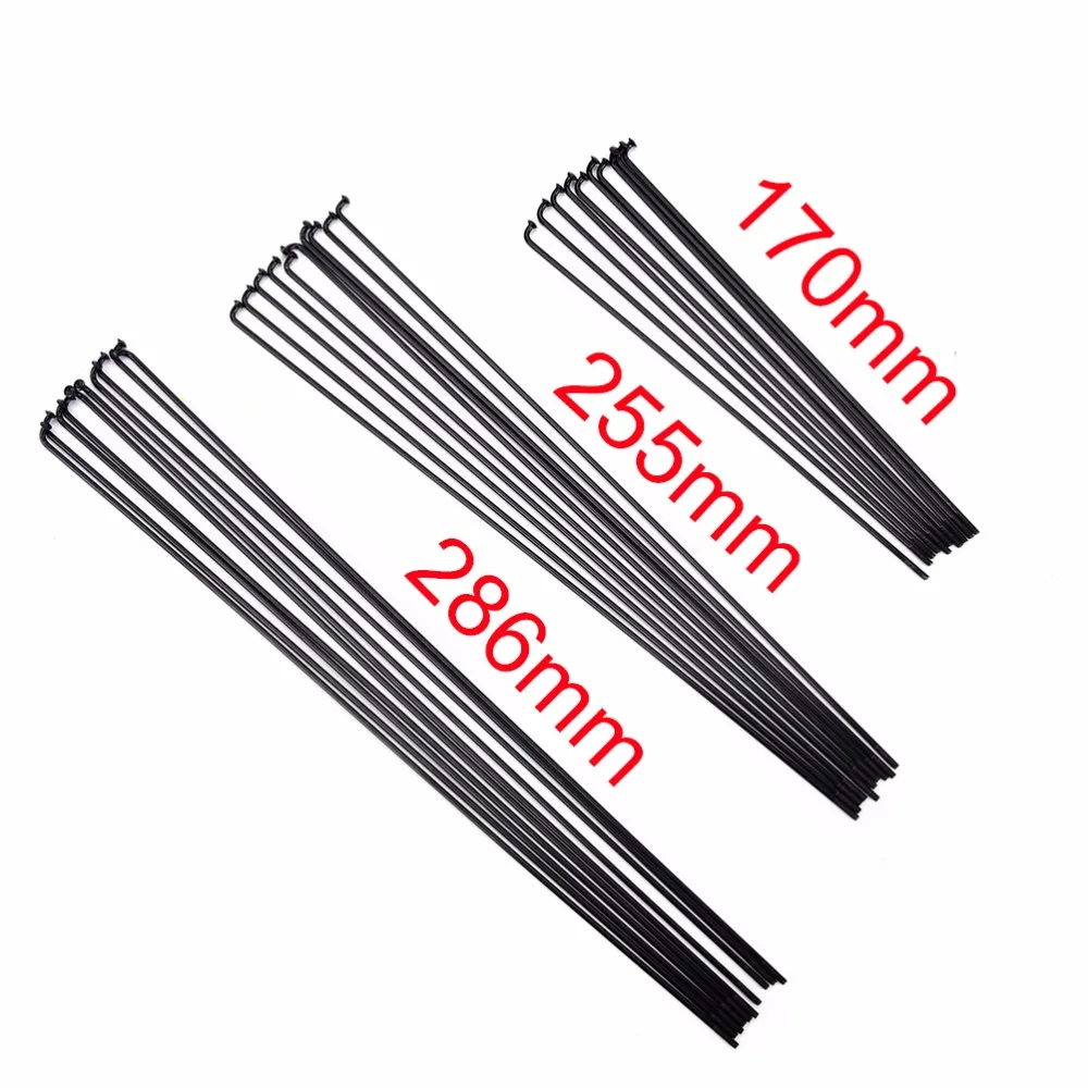 10PCS 12 mm steel spoke 14G Bicycle Spokes Diameter spokes Carbon Steel Electric Bike Length 170~286mmmm Black Color | Спорт и