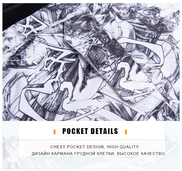 Новинка, хит, лыжный костюм для мужчин, для сноуборда, Двойные лыжи, водонепроницаемый, зимний, для улицы, лыжный костюм, мужской костюм, куртка+ штаны, плотный теплый зимний костюм