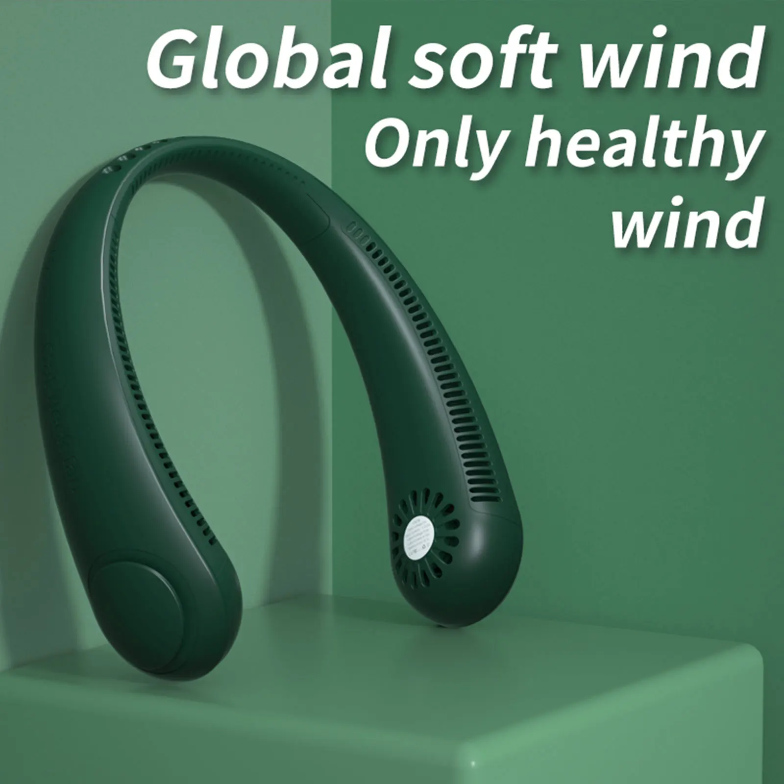 Висит шеи вентилятор USB Портативный зарядки студент ленивый висит охлаждающий 3