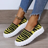 2022 spring new women sneakers breathe freely fly weave casual shoes with thick soles plus size women shoes 43 designer shoes