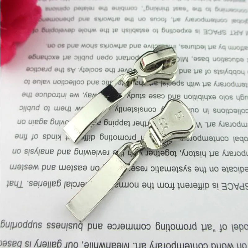 Оптовая продажа 10 шт 5 # металлические слайдеры на молнии для самостоятельного