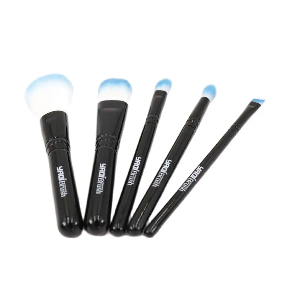 

Yaqi 5 шт. мини синтетические волосы, искусственные волосы, набор кистей для путешествий, набор кистей для макияжа