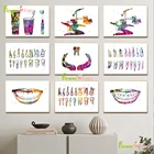 Плакат с образцом зубов, настенное искусство, холст, картина, скобы, улыбка, скандинавский плакат, настенные картины для гостиной, Декор без рамки