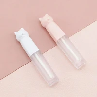 kitty cute empty lip gloss tube clear lip glaze bottle diy refillable bottles makeup cosmetics packing container for sale