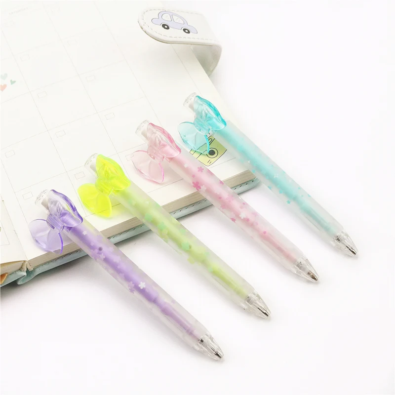 Cute Butterfly Clip Mechanical Pencil Girl school student writing stationery pen | Wooden Lead Pencils