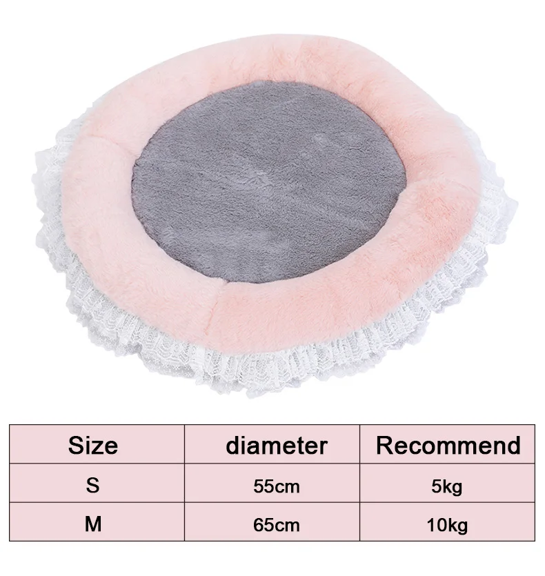 Pink 1 Hoopet кровать для кота-любимца дом милый розовый мягкий кровать для щенка коврики диван домик для собак, кошек спальный мешок Товары для домашних животных - Цвет: Pink 1