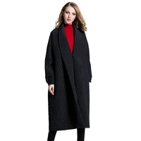 oversized cotton jacket womens new style was thin and long 200 kg winter clothes loose warm fashion over the knee jacket trend