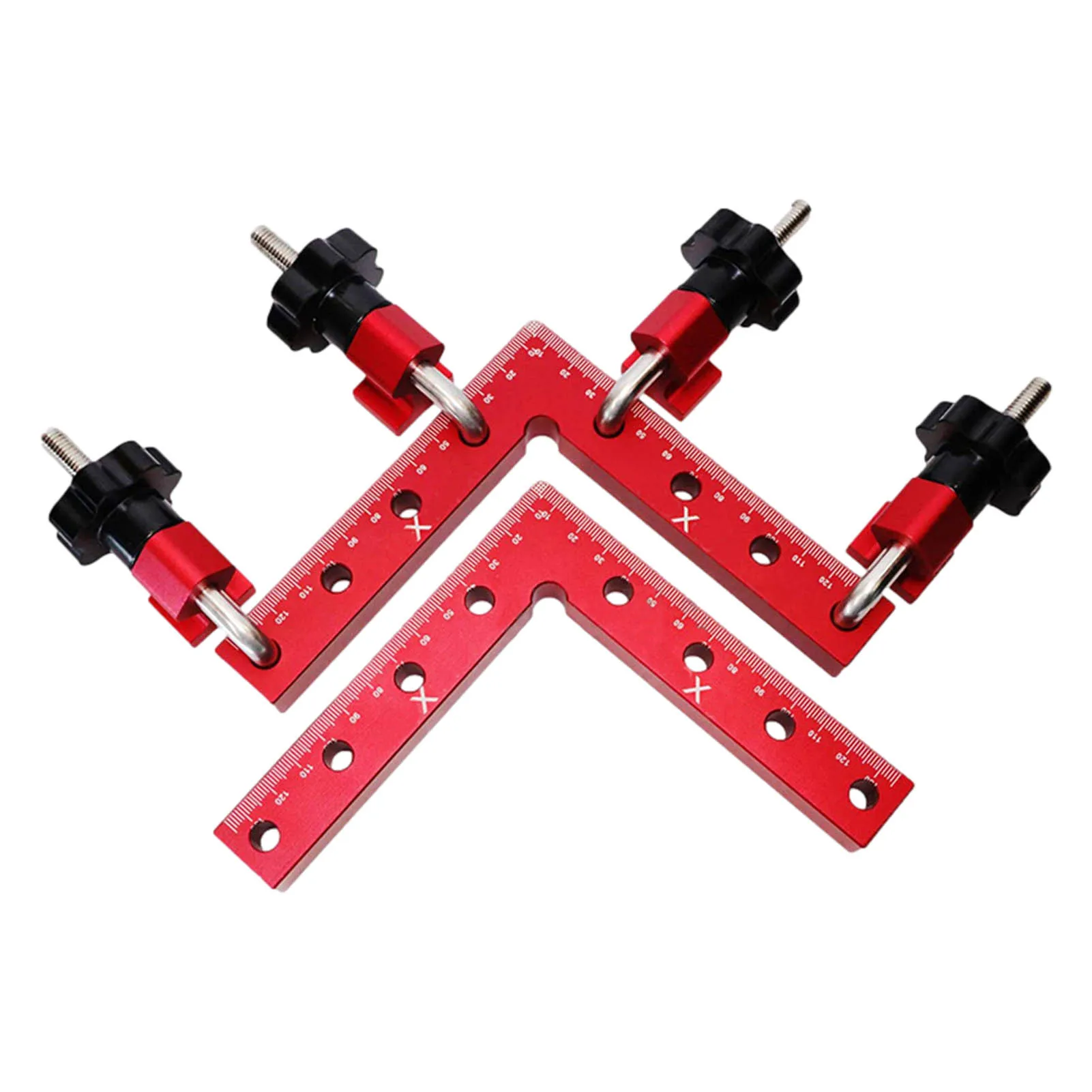 

90degree Right-angle Clamp Set Wood Angle Clamps Woodworking Corner Clamp Right Clips Aluminum Alloy Positioning Ruler Positione