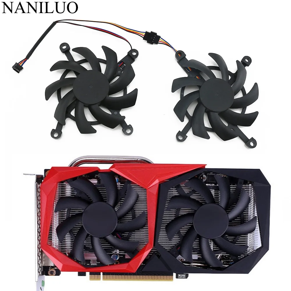 Охлаждающий вентилятор для видеокарты GeForce GTX 1660Ti 2060 2060SUPER 4 контакта RTX 1650 1660 2