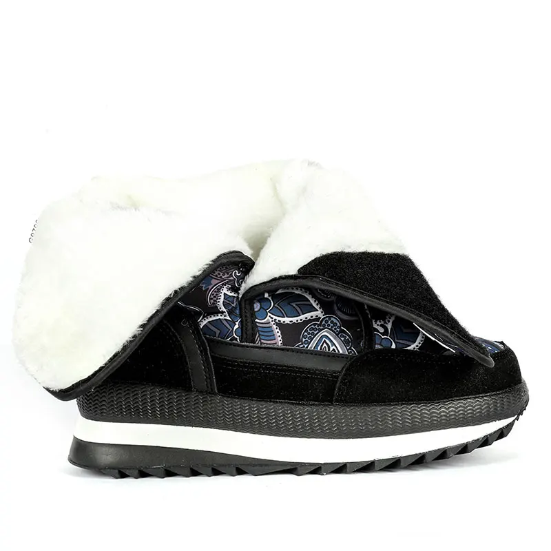 зимние сапоги женская зимняя теплая обувь на платформе с мехом до колена