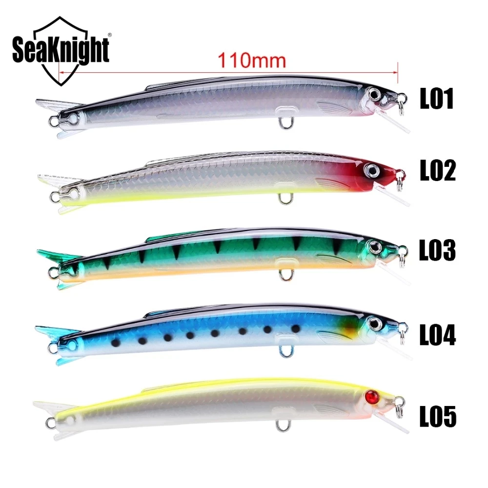 

SeaKnight Fishing Tackle Minnow Hard Lure 110mm 13g 5PCS Swimming Depth 0.3-0.9M Artificial Bait Fishing Lure Wobblers