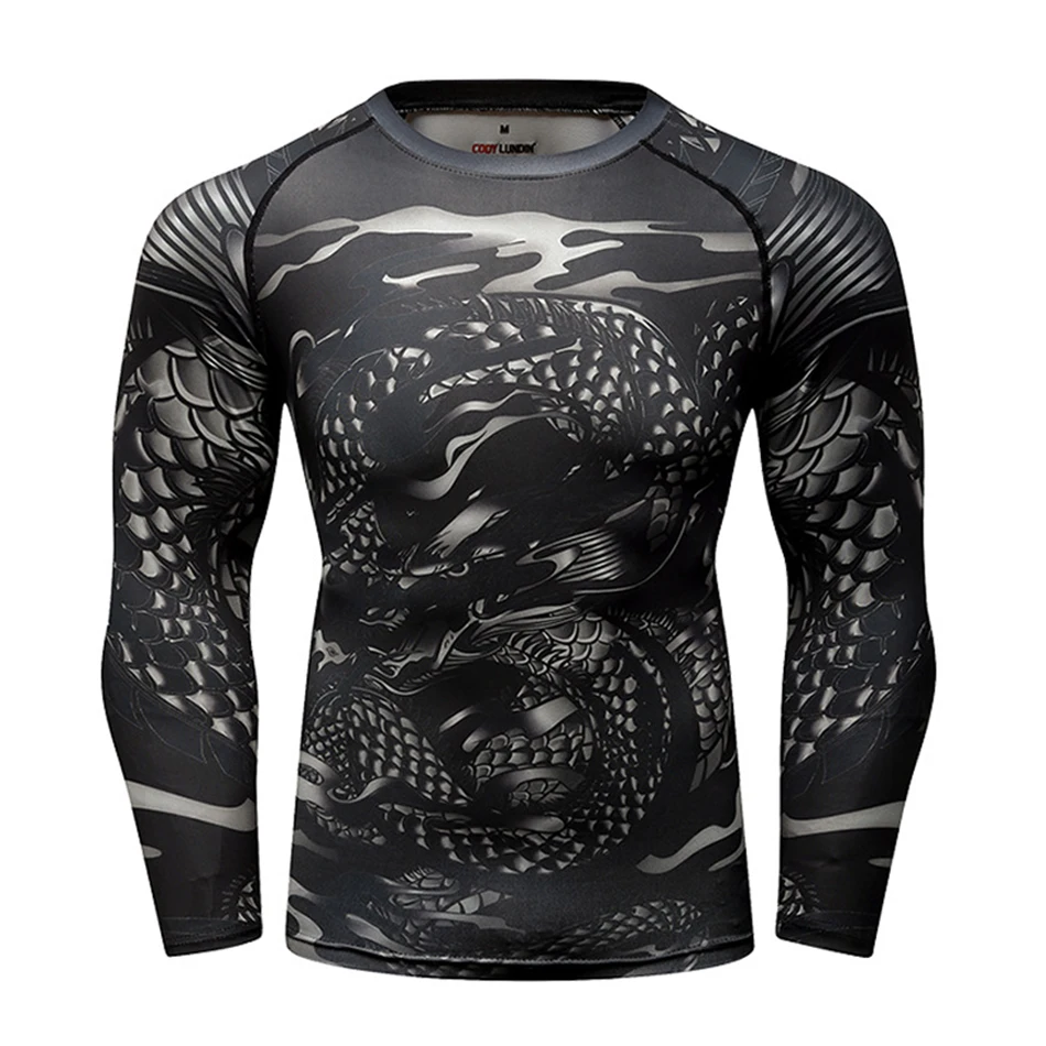 Mma Футболка мужская Рашгард джиу джитсу футболка с длинным рукавом Bjj GI Muay Thai футболки фитнес боксерские майки Рашгард Mma Clothig