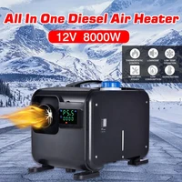 all in one 12v car diesel heater 1 8kw single hole lcd monitor parking warmer quick heat for auto trucks motor home boats bus