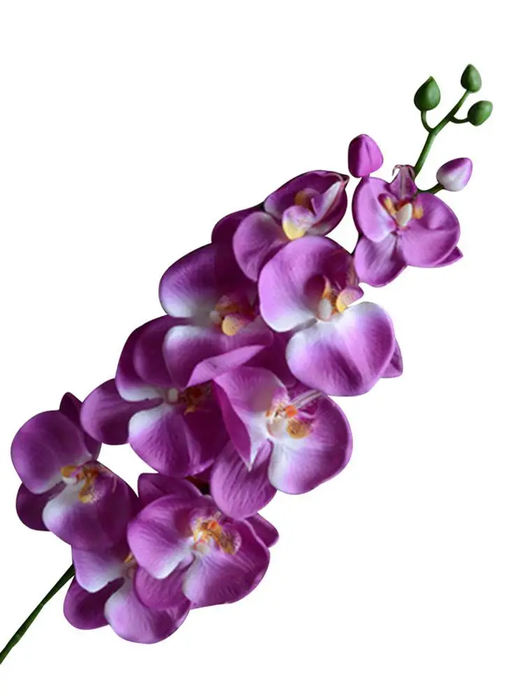 9 белый искусственный цветок фаленопсиса декоративные орхидеи из латекса с