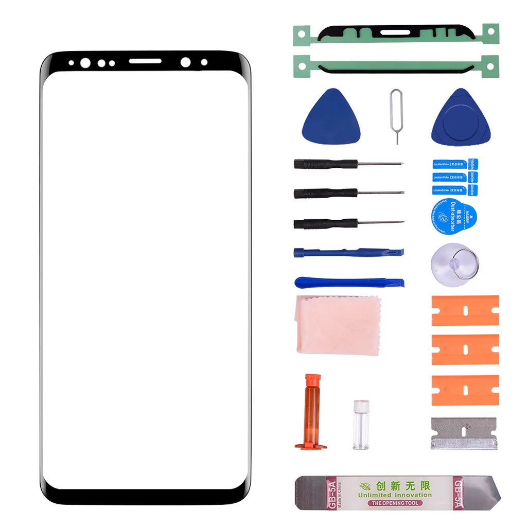 Совместимость с Samsung Galaxy S9 передним стеклом сменный комплект для ремонта