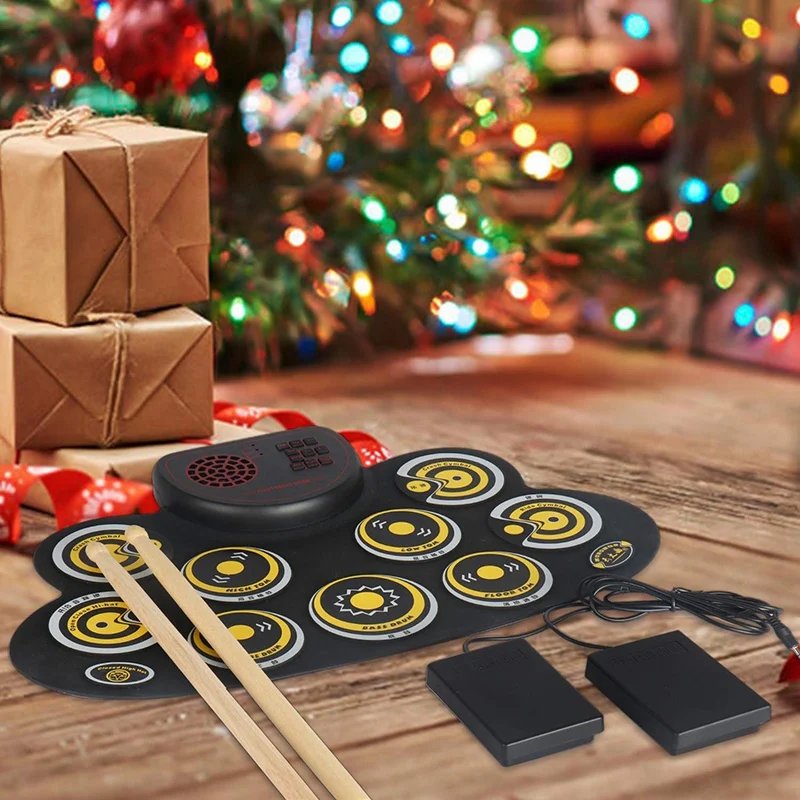 Набор электронных барабанов портативная электронная свернутая тренировка набор