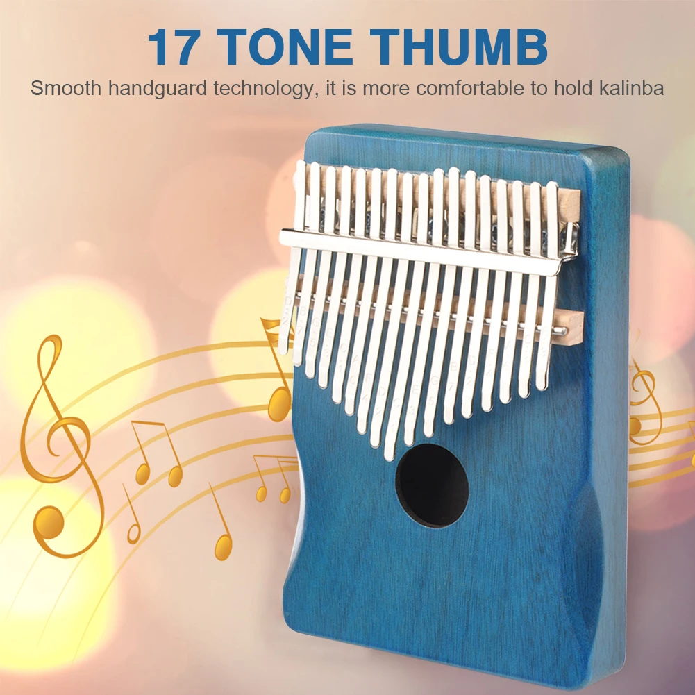 17 клавиш Kalimba дерево акации Пальчиковое пианино Mbira музыкальный инструмент